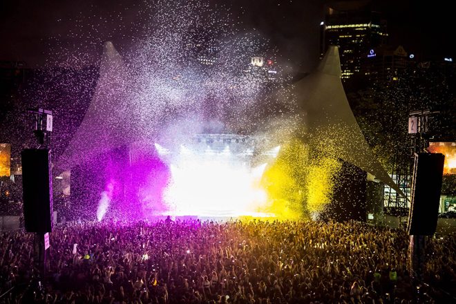 Police made 173 drug-related arrests at an Australian New Year’s festival 