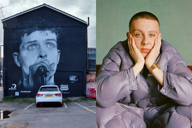 Manchester's beloved Ian Curtis mural covered up by Aitch album promo