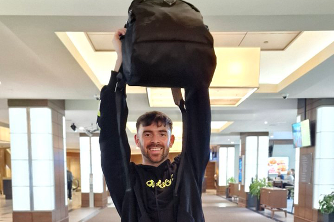 Patrick Topping "buzzing" to be reunited with bag following Toronto gig "mix up"