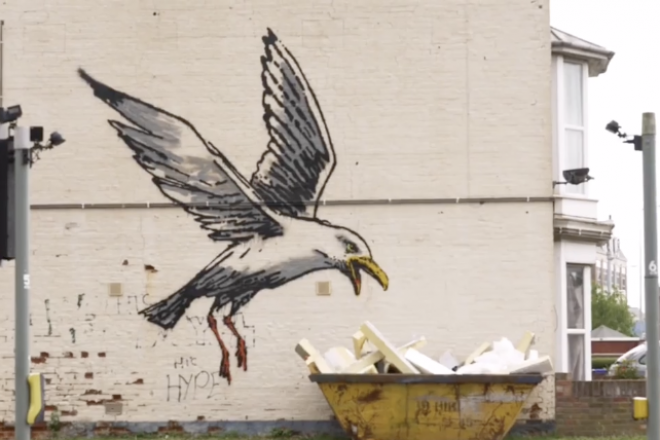 Banksy confirms seaside works with new short film: A Great British Spraycation