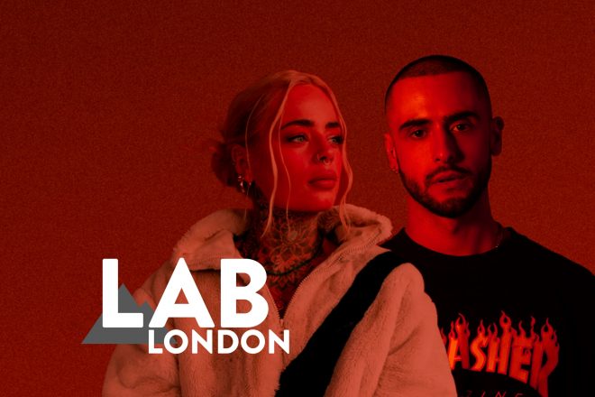 ​AJ Christou and Fleur Shore in The Lab LDN
