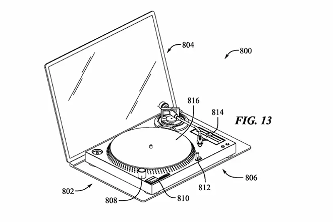 Apple files patent for MacBook Pro that can transform into a turntable