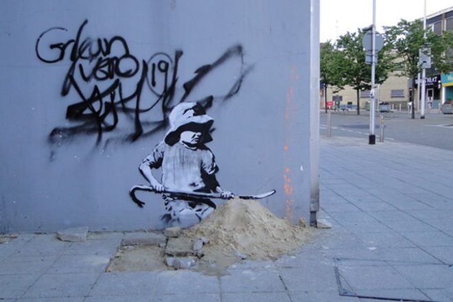 Landlord reportedly sells Banksy for £2 million after "ripping it off the wall"