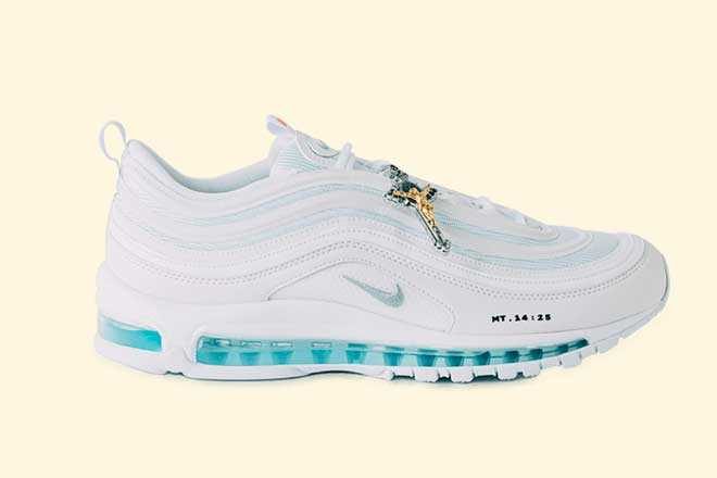 These Nike Air Max 97 'Jesus shoes' contain holy water and are selling for an unholy price