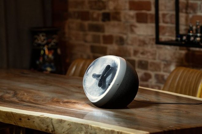 Speaker allows users to watch "black goo" dance with music