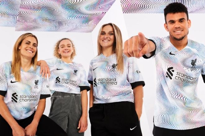 Liverpool F.C.'s new away kit pays homage to city's '90s dance music scene  - News - Mixmag