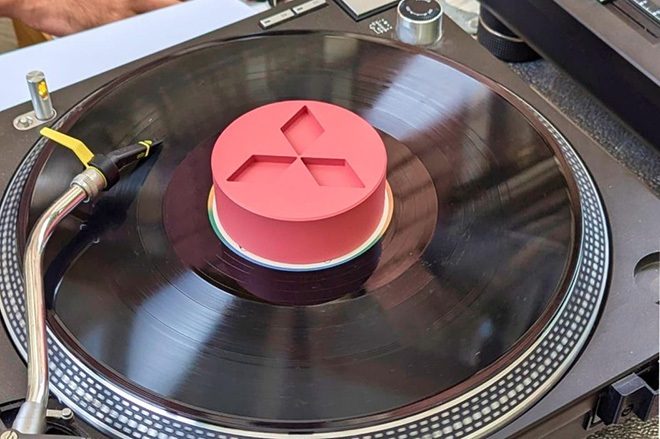 ​A limited edition set of Mitsubishi pill-shaped record weights have dropped