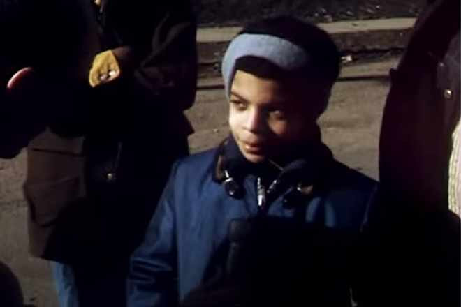 Discovered footage shows 11-year-old Prince on teachers' strike picket line