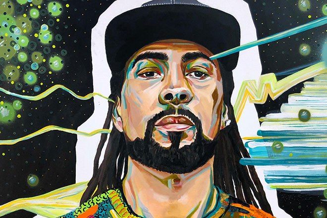 An artist has painted your favourite drum 'n' bass and jungle DJs