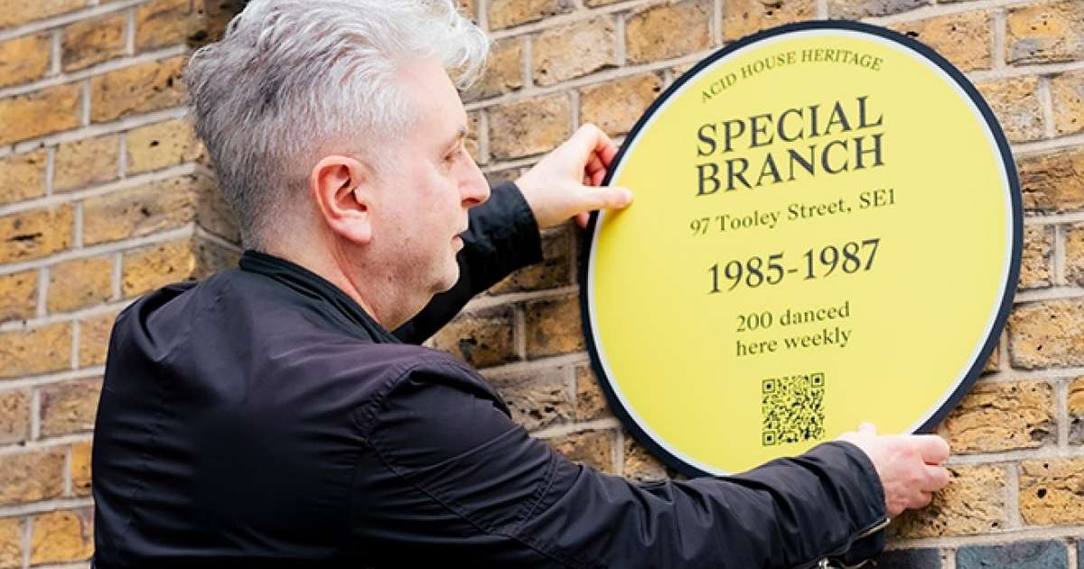 ​Legendary acid house clubs immortalised with yellow plaques in London
