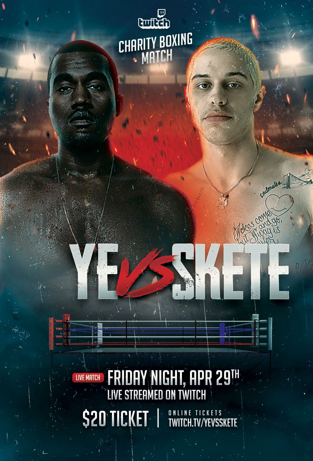 Kanye West and Pete Davidson to contest charity boxing match - News