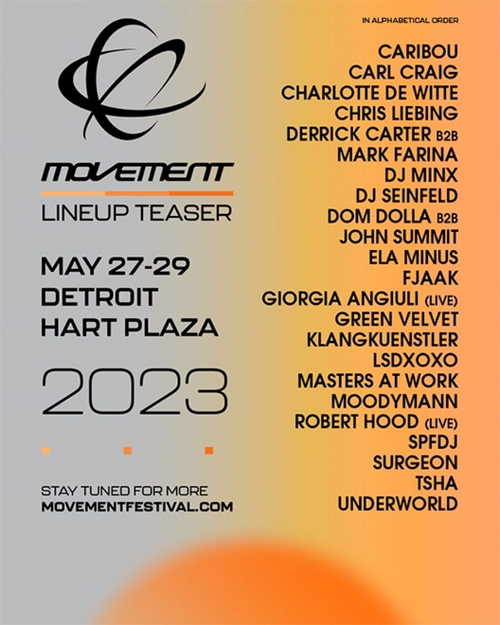 Initial line up for Mo Pop Festival 2019 in Detroit