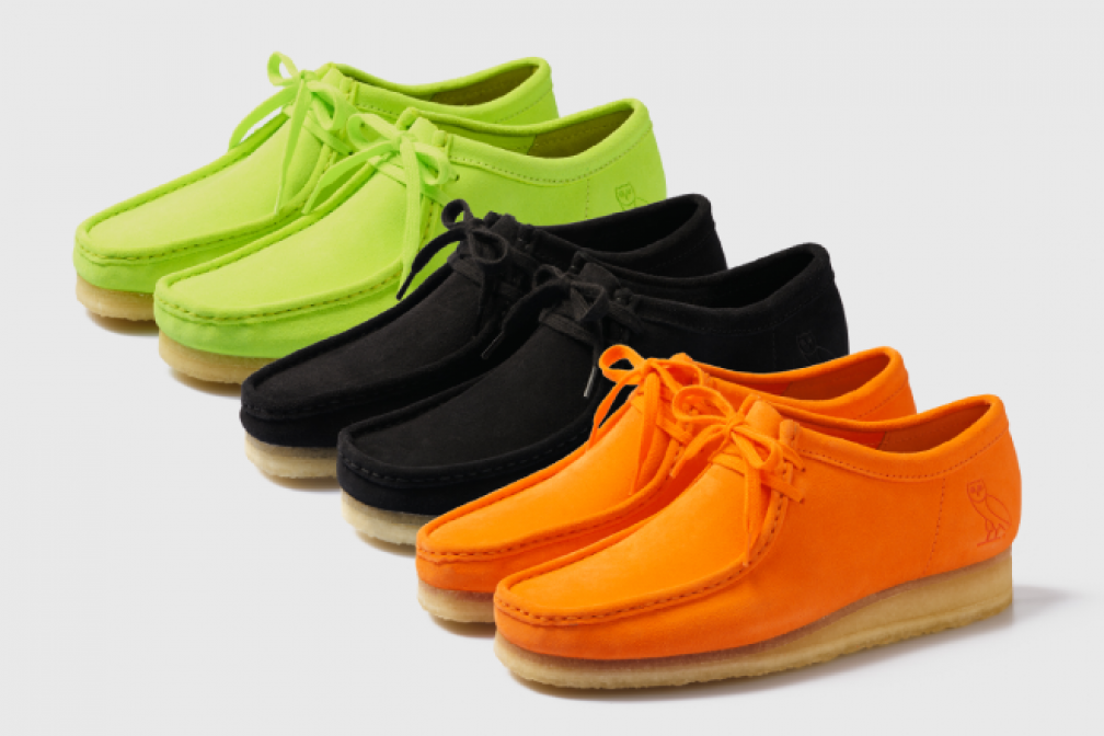 Octobers Very Own Clarks Wallabee Orange Suede US 10 OVO