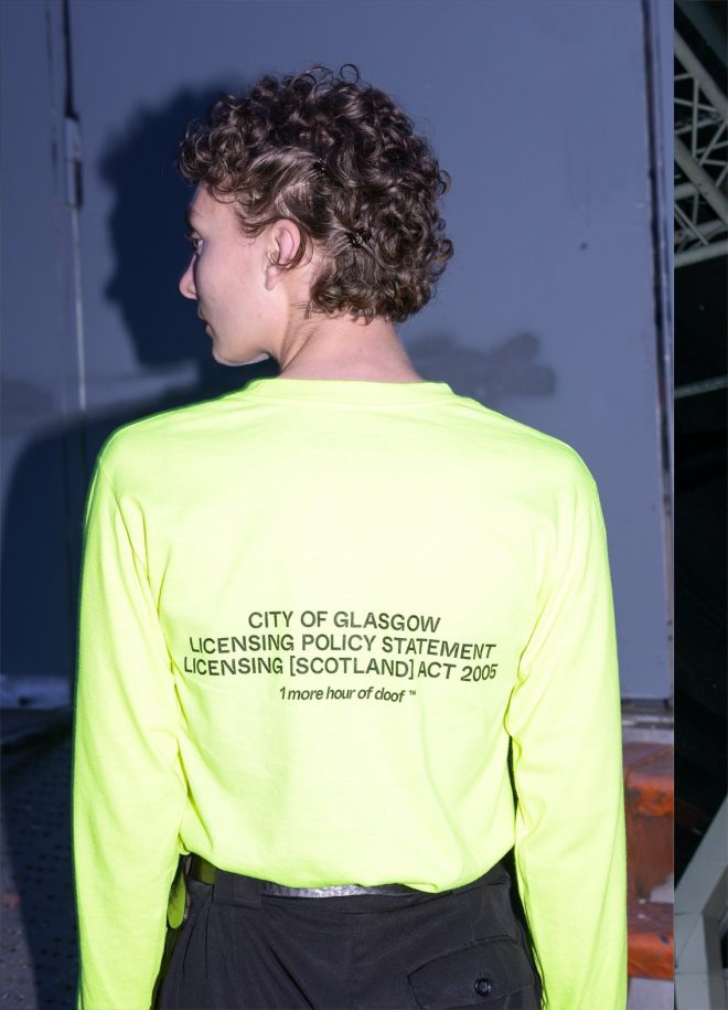 Glasgow label Party Chat release tees in celebration of extended nightclub hours
