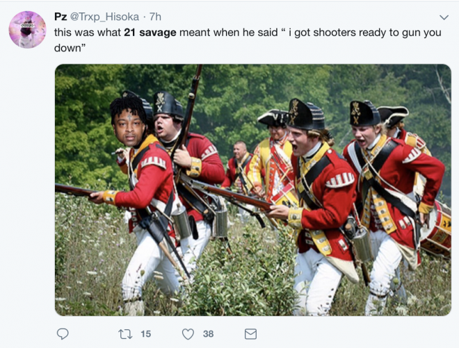 21 Savage is actually British and Twitter is going to town on him