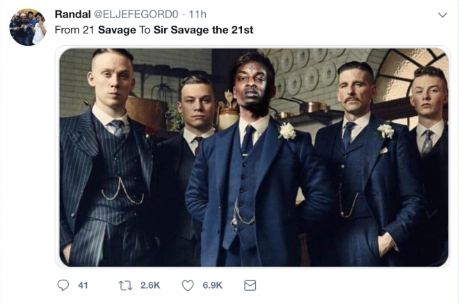 21 Savage is actually British and Twitter is going to town on him