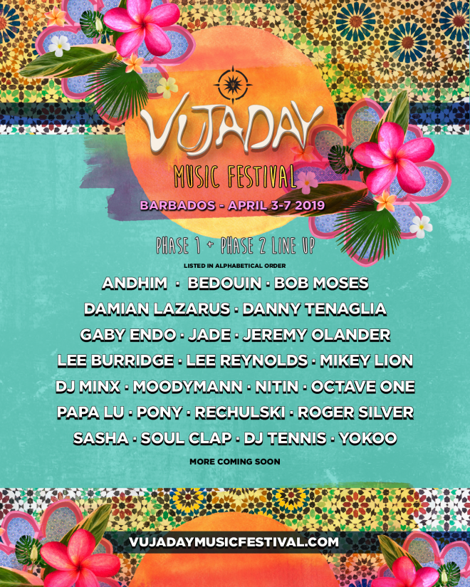 Vujaday Festival brings Danny Tenaglia, Damian Lazarus, andhim to Barbados