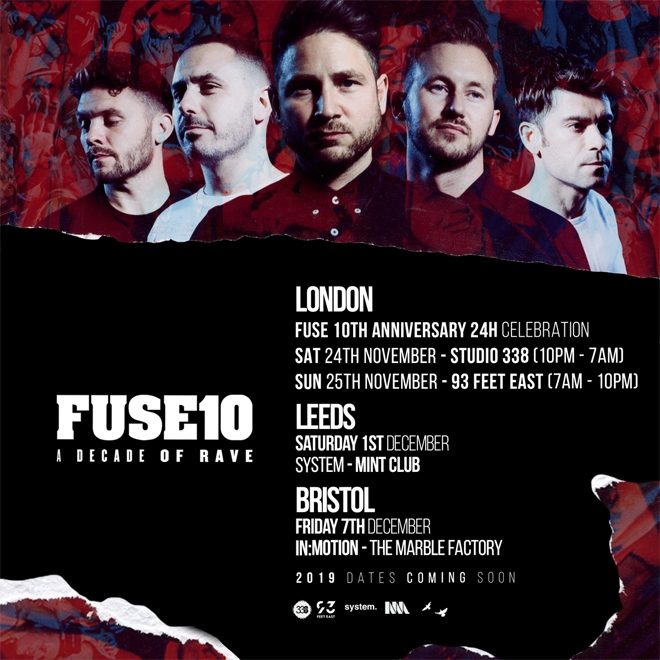 FUSE is celebrating 10 years with two London parties in 24 hours