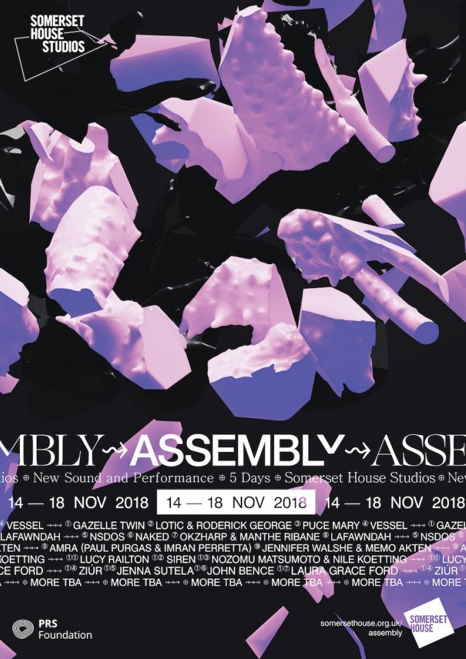 ASSEMBLY is the new electronic music event presented by Somerset House Studios